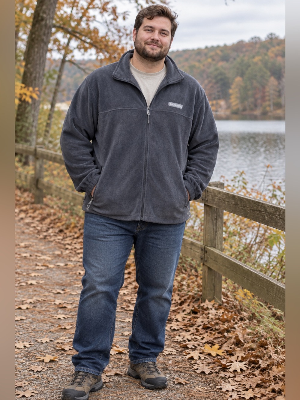 Columbia Men’s Steens Mountain 2.0 Full-Zip Fleece Jacket Dark Grey XXL